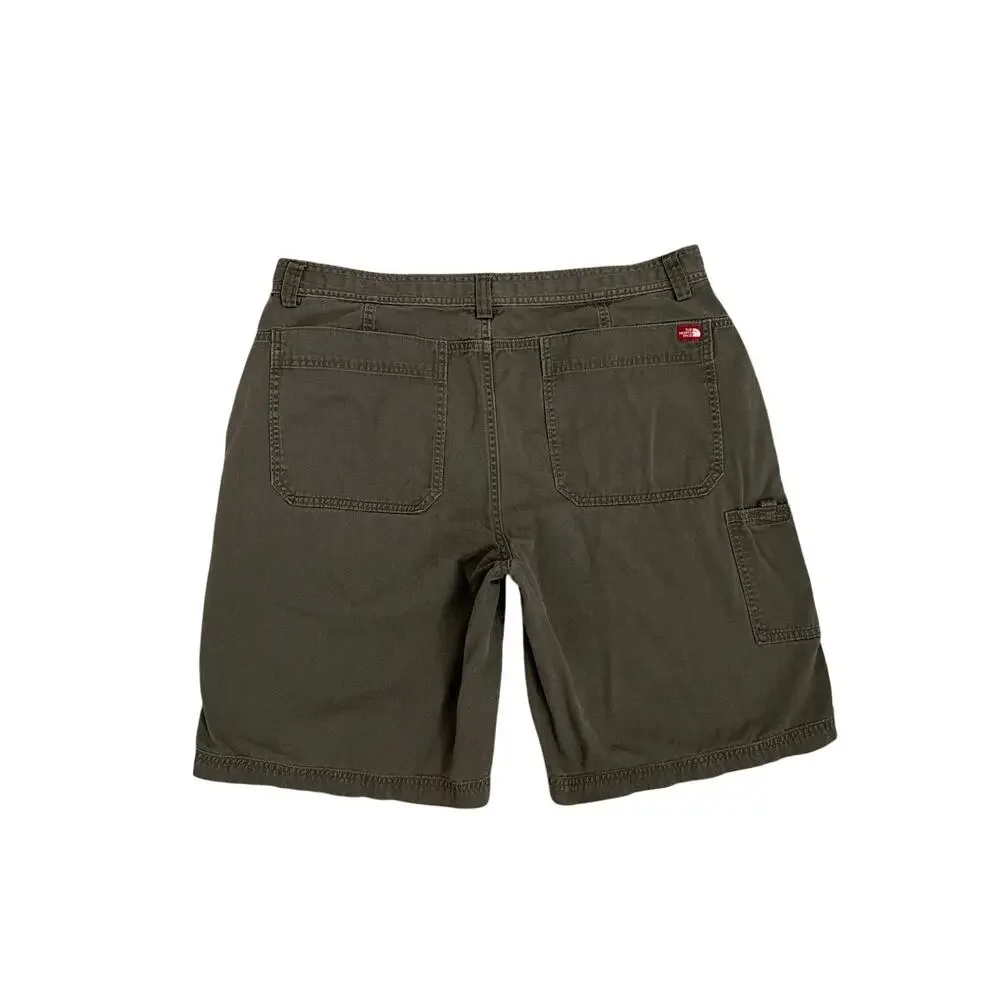 The North Face Olive Green Chino Outdoor Utility Hiking Shorts Men's 36